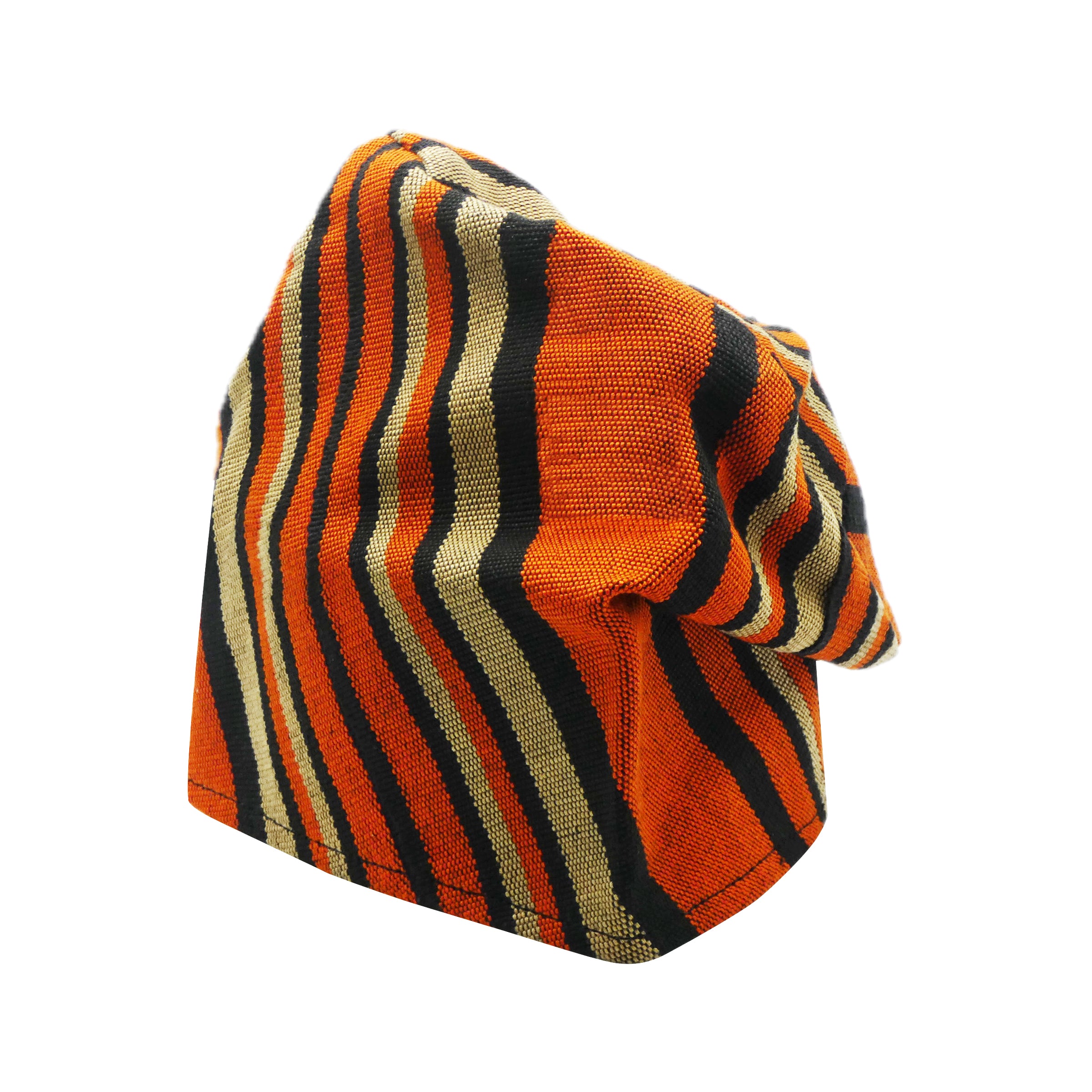 Orange & Black Yoruba Fila – Plain Base
