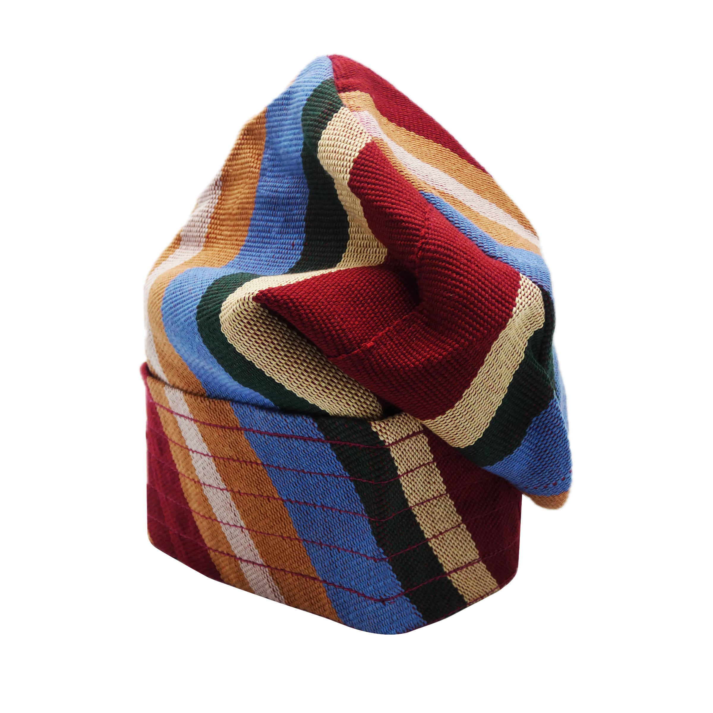 Multi-Colour Yoruba Fila – Multi-Stitch Base