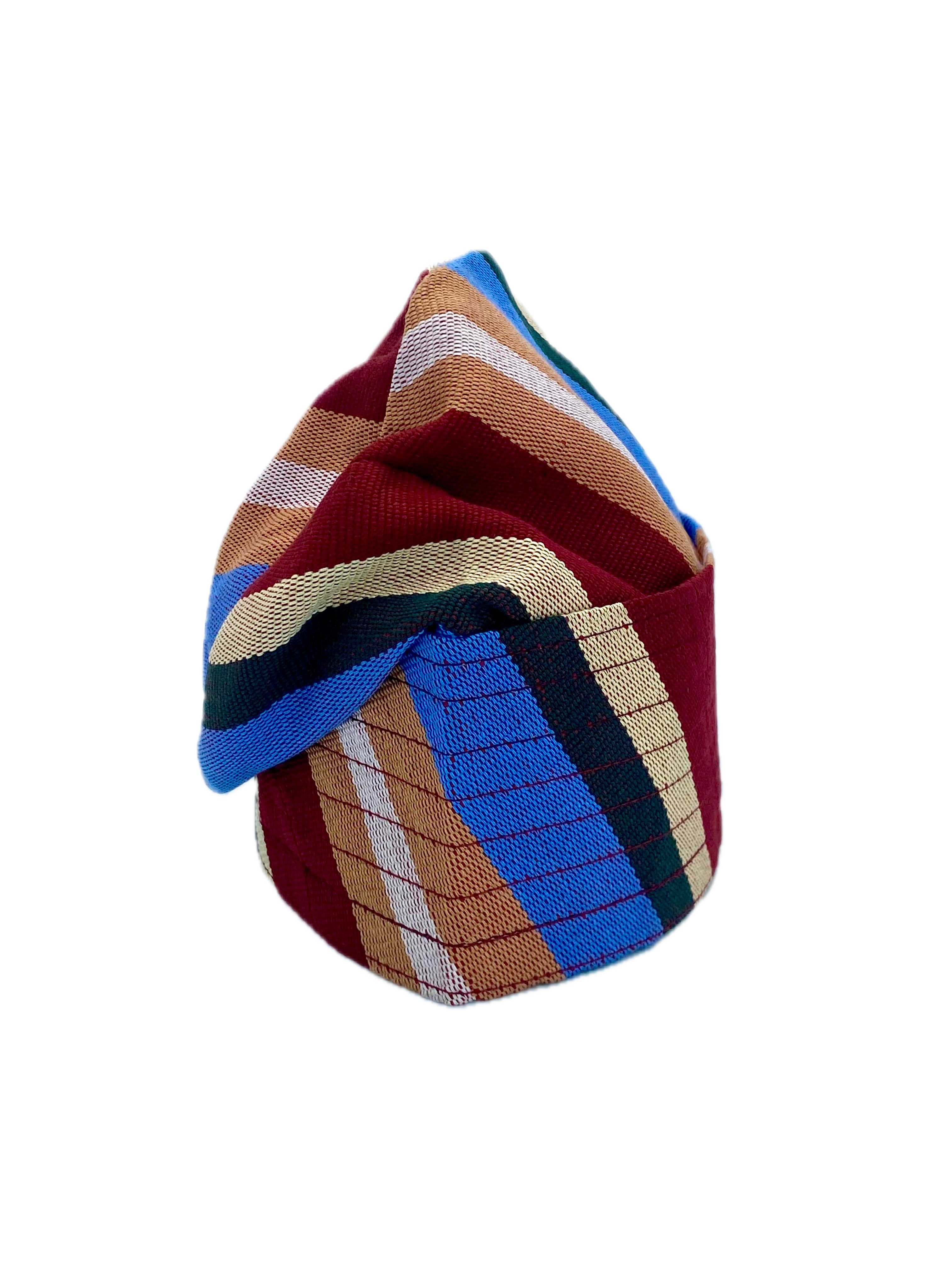 Multi-Colour Yoruba Fila – Multi-Stitch Base