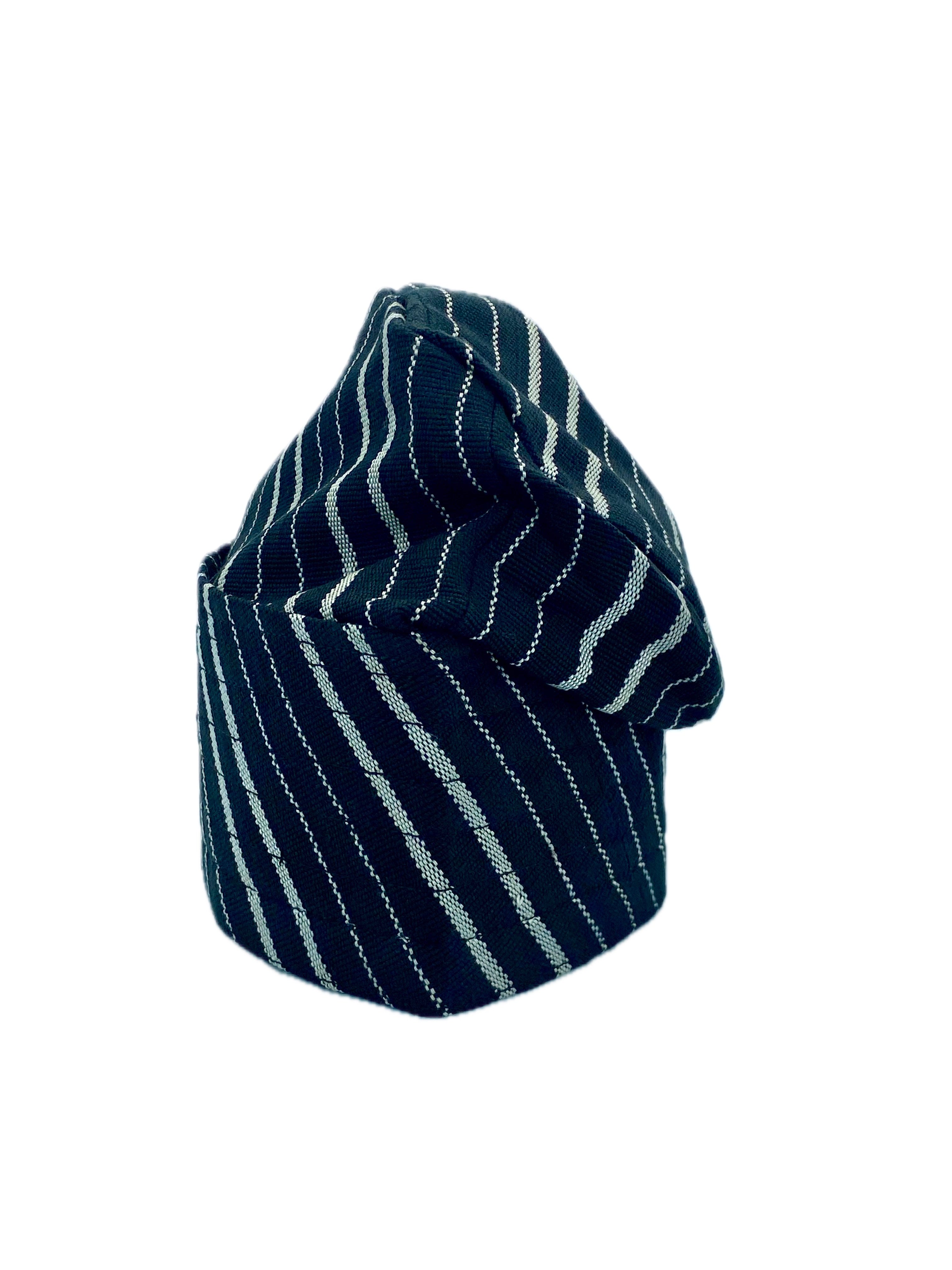 Black & White Yoruba Fila – Multi-Stitch Base
