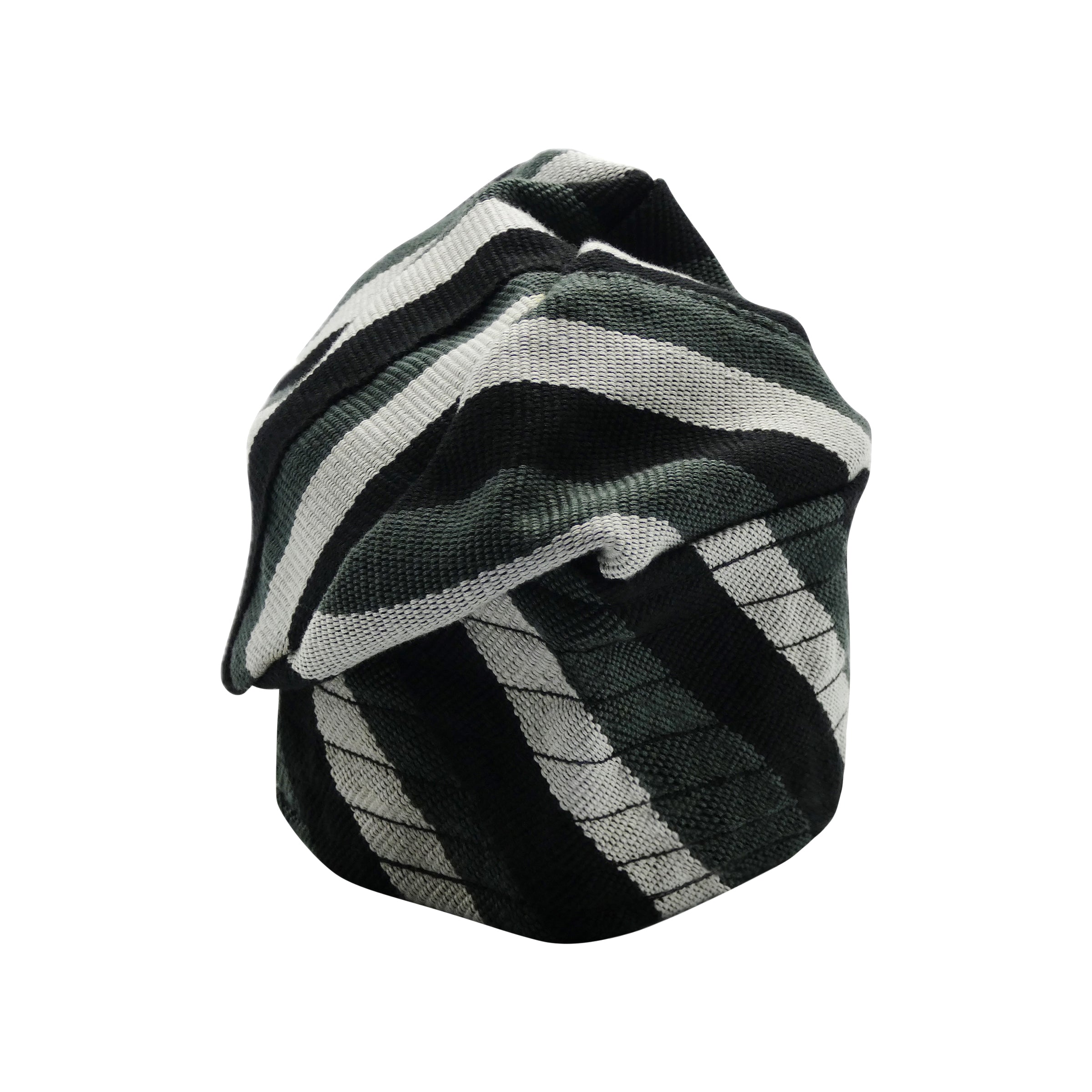 Grey & Black Yoruba Fila – Multi-Stitch Base