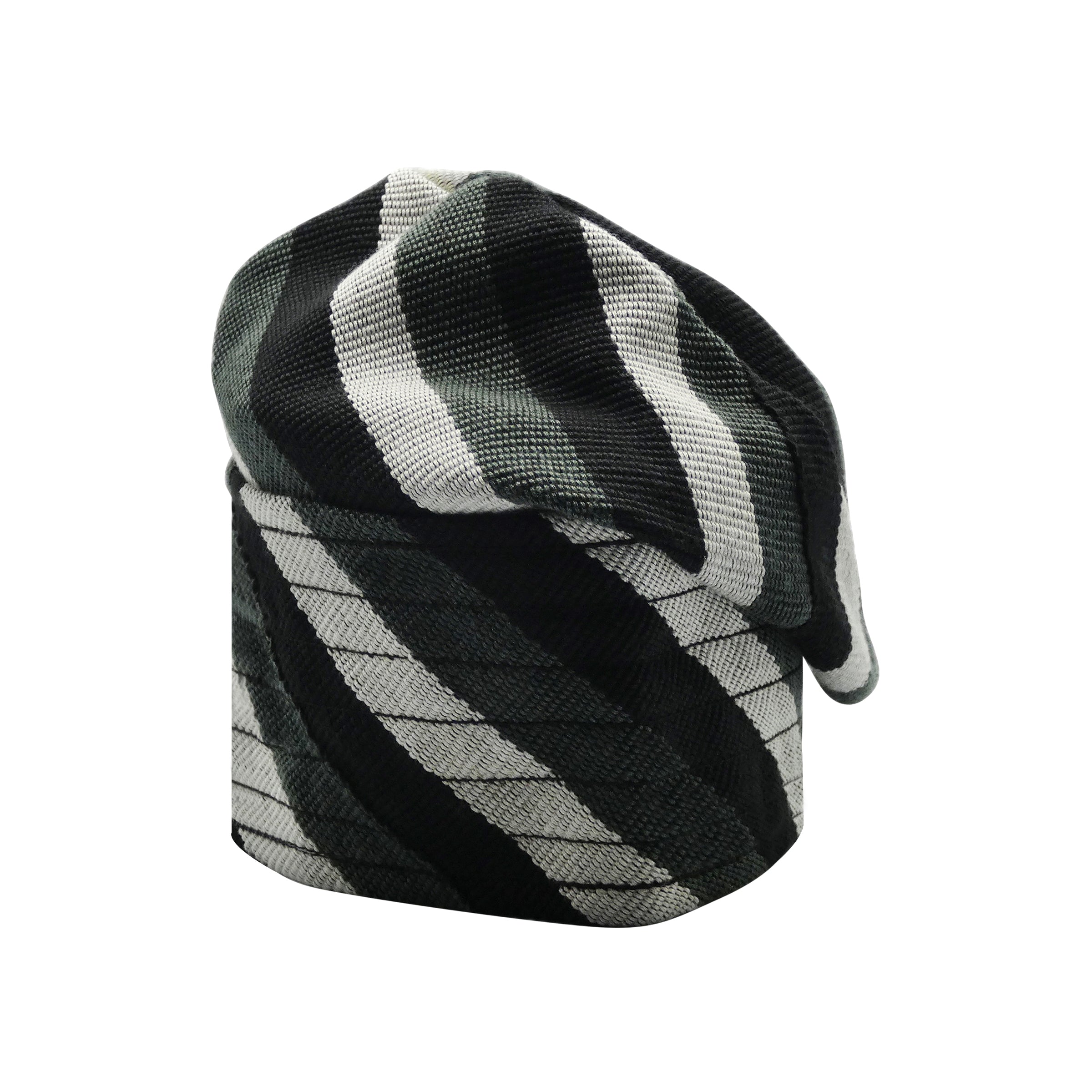 Grey & Black Yoruba Fila – Multi-Stitch Base