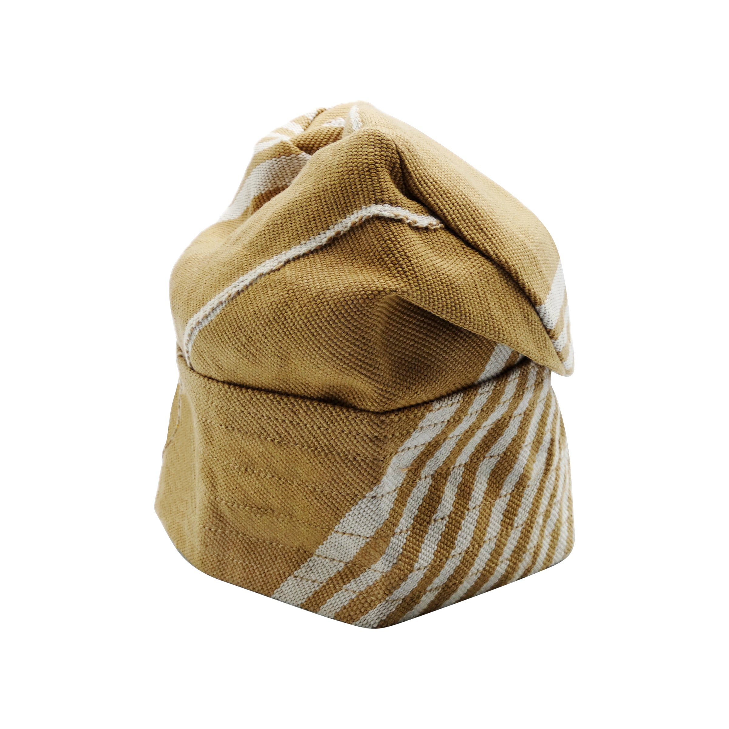 White & Beige Yoruba Fila – Multi-Stitch Base