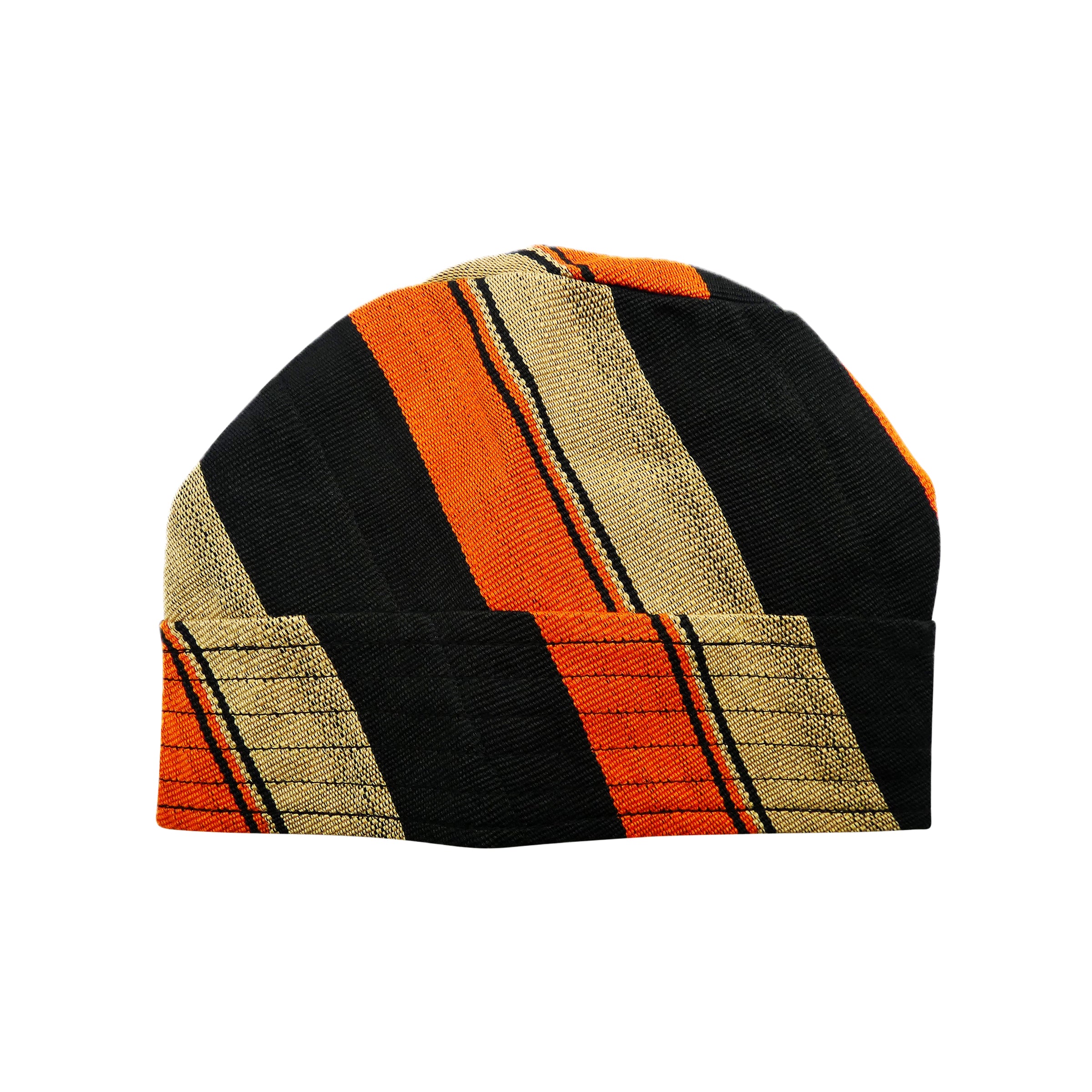 Black Orange Yoruba Fila – Multi-Stitch Base