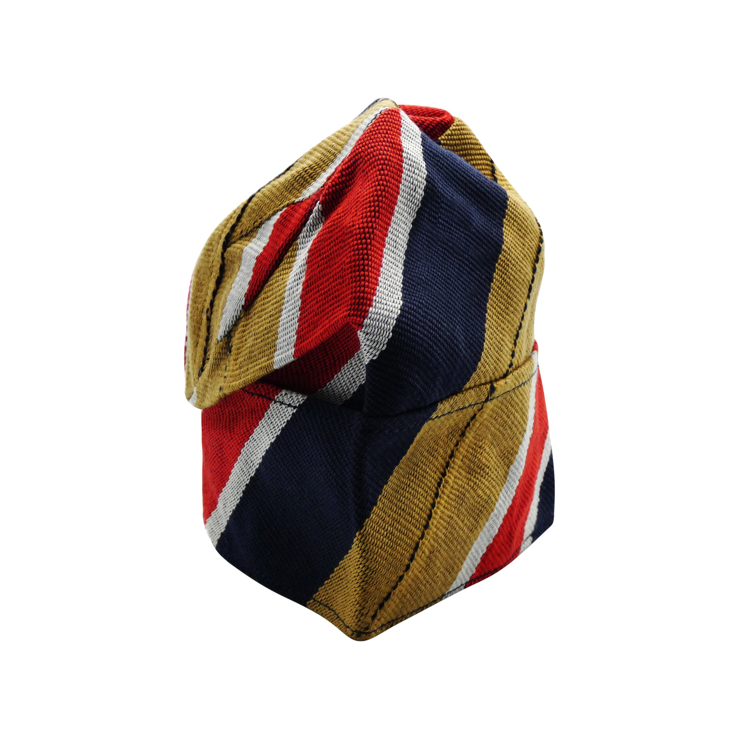 Navy & Red Yoruba Fila – Folded Base