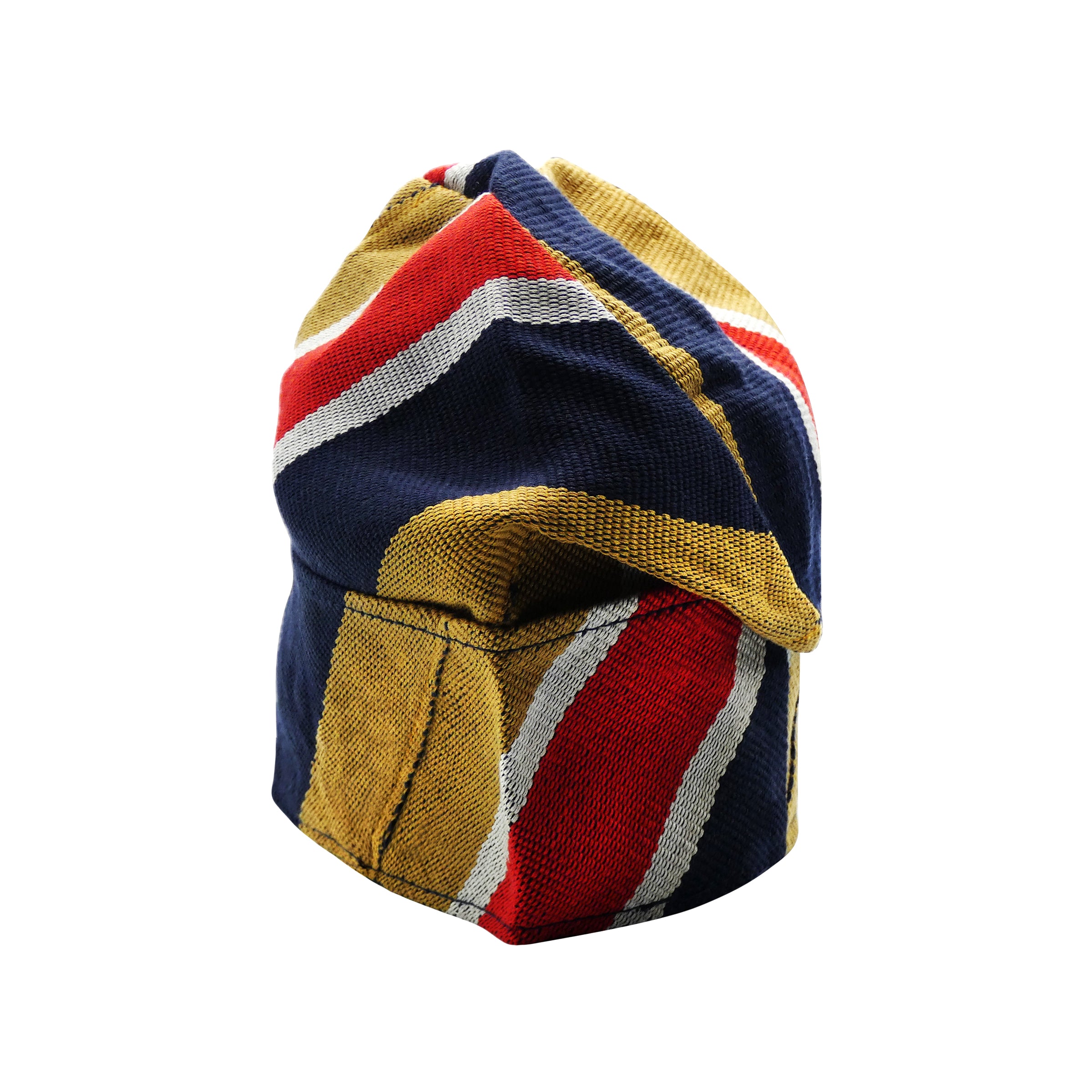 Navy & Red Yoruba Fila – Folded Base