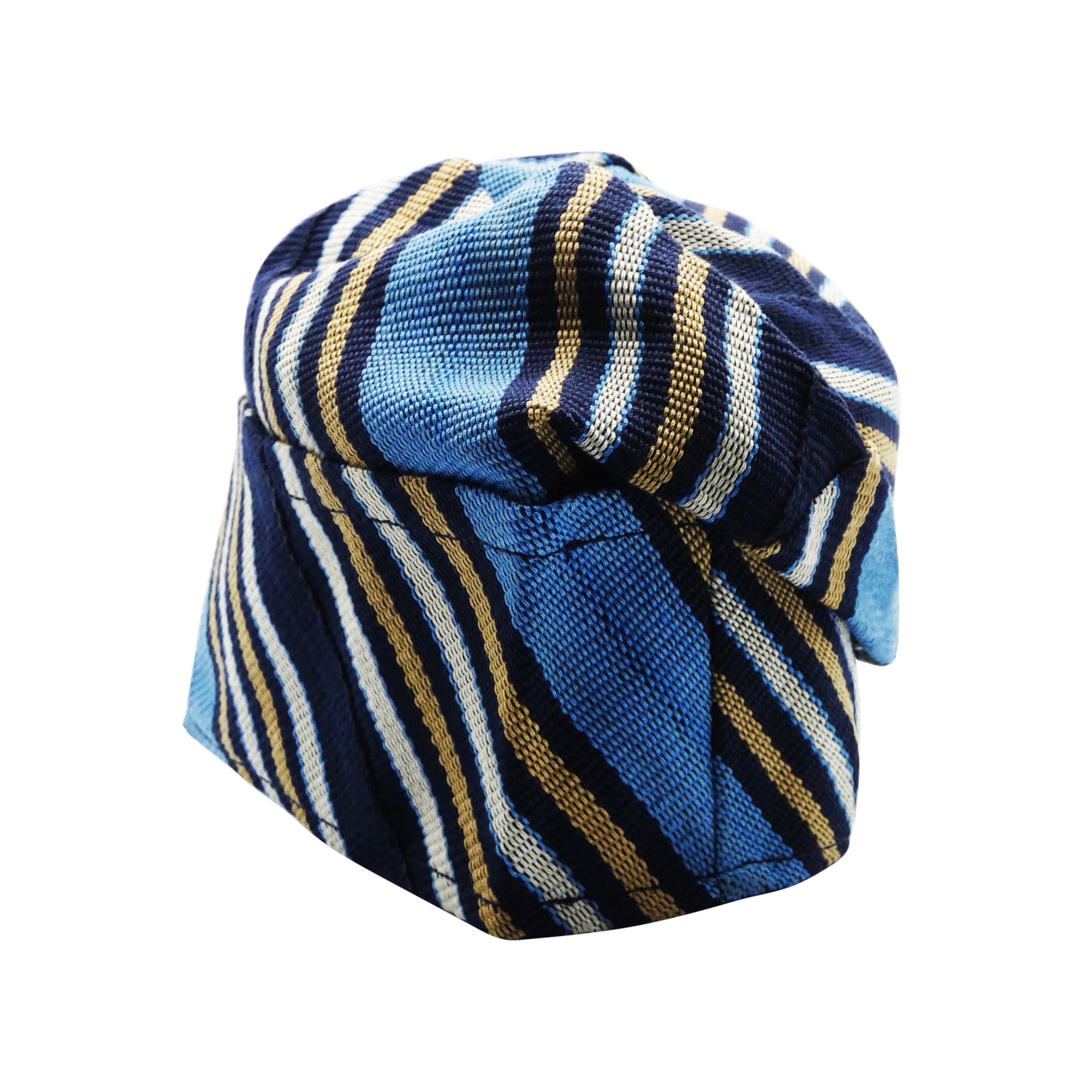 Blue & Navy Yoruba Fila – Folded Base