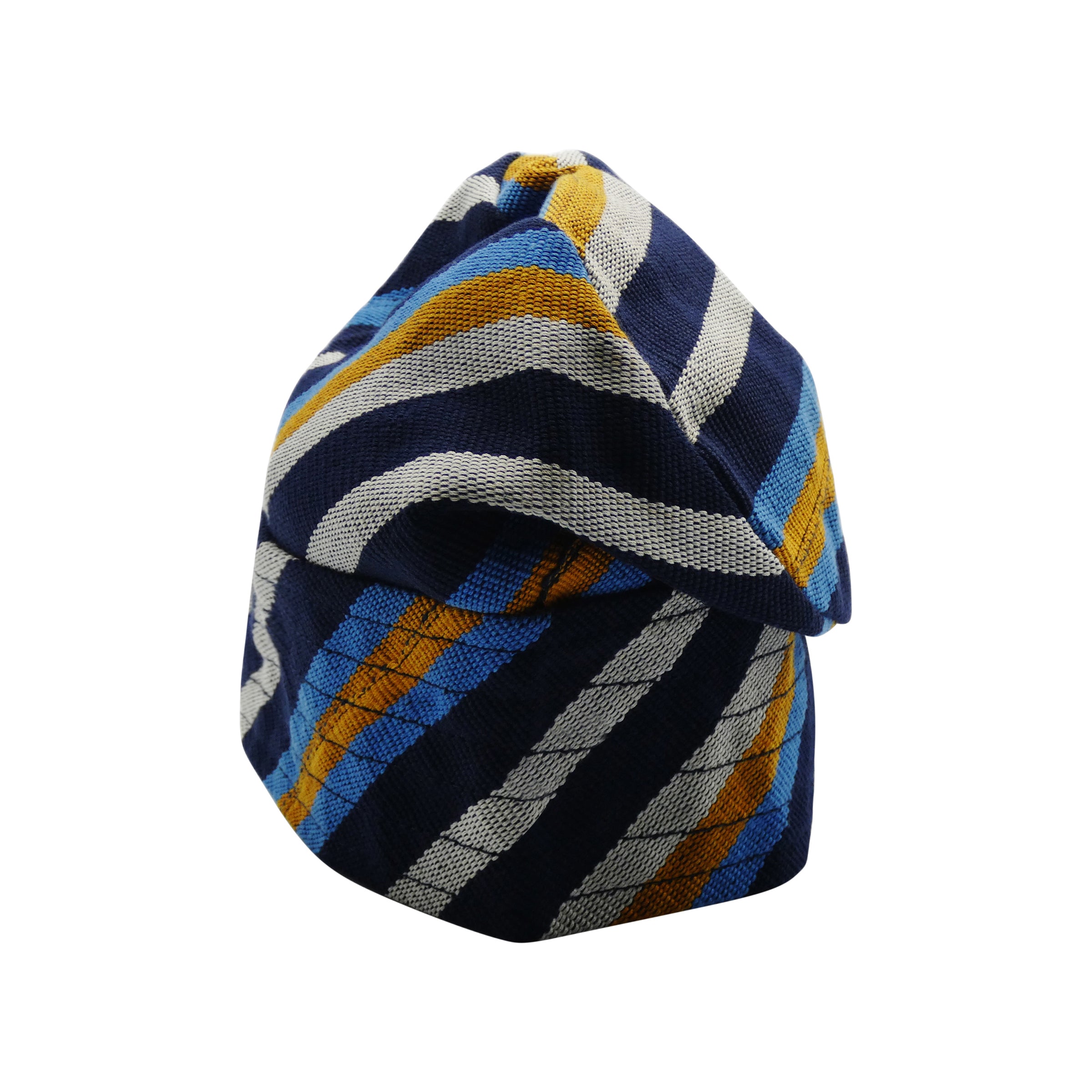 Navy & Blue Yoruba Fila – Multi-Stitch Base