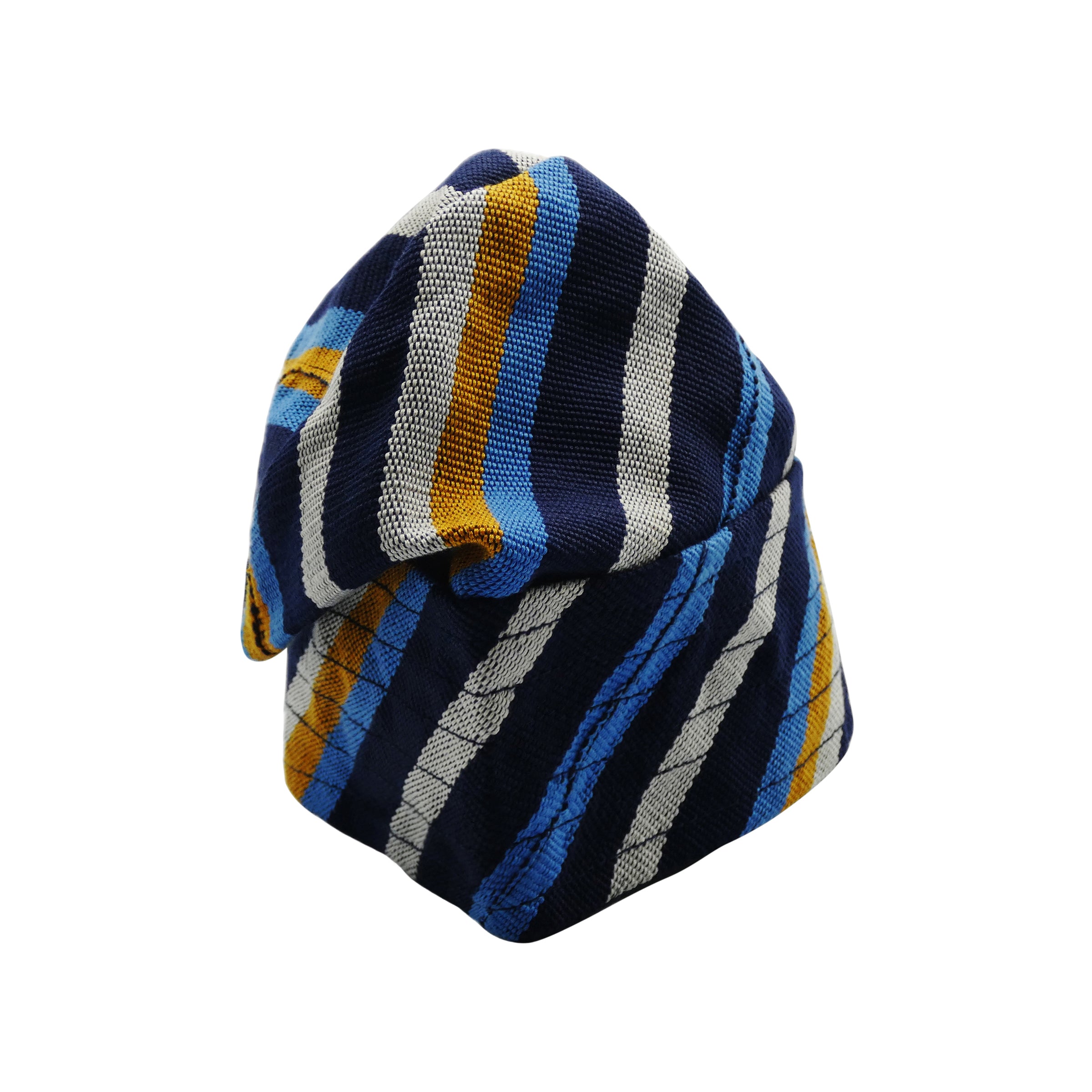 Navy & Blue Yoruba Fila – Multi-Stitch Base