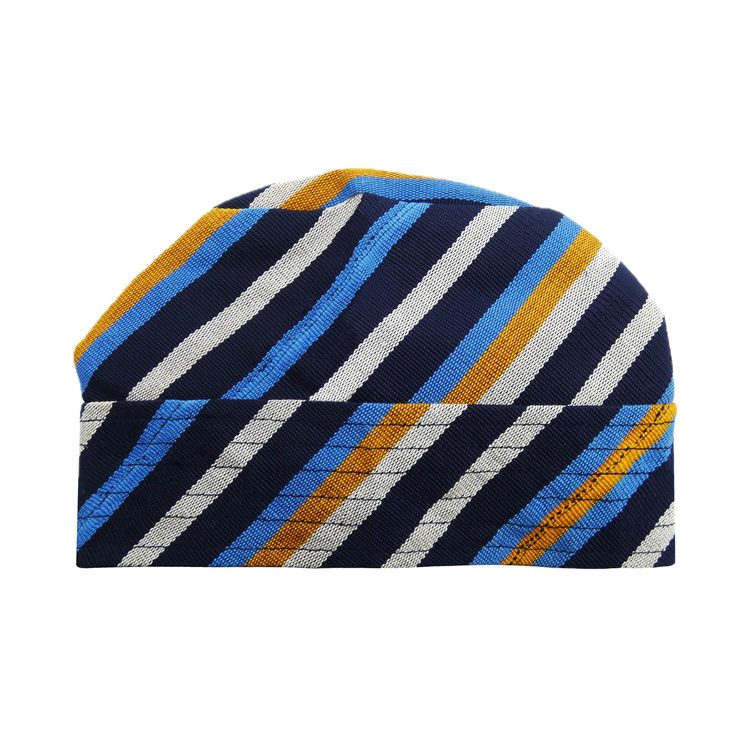 Navy & Blue Yoruba Fila – Multi-Stitch Base