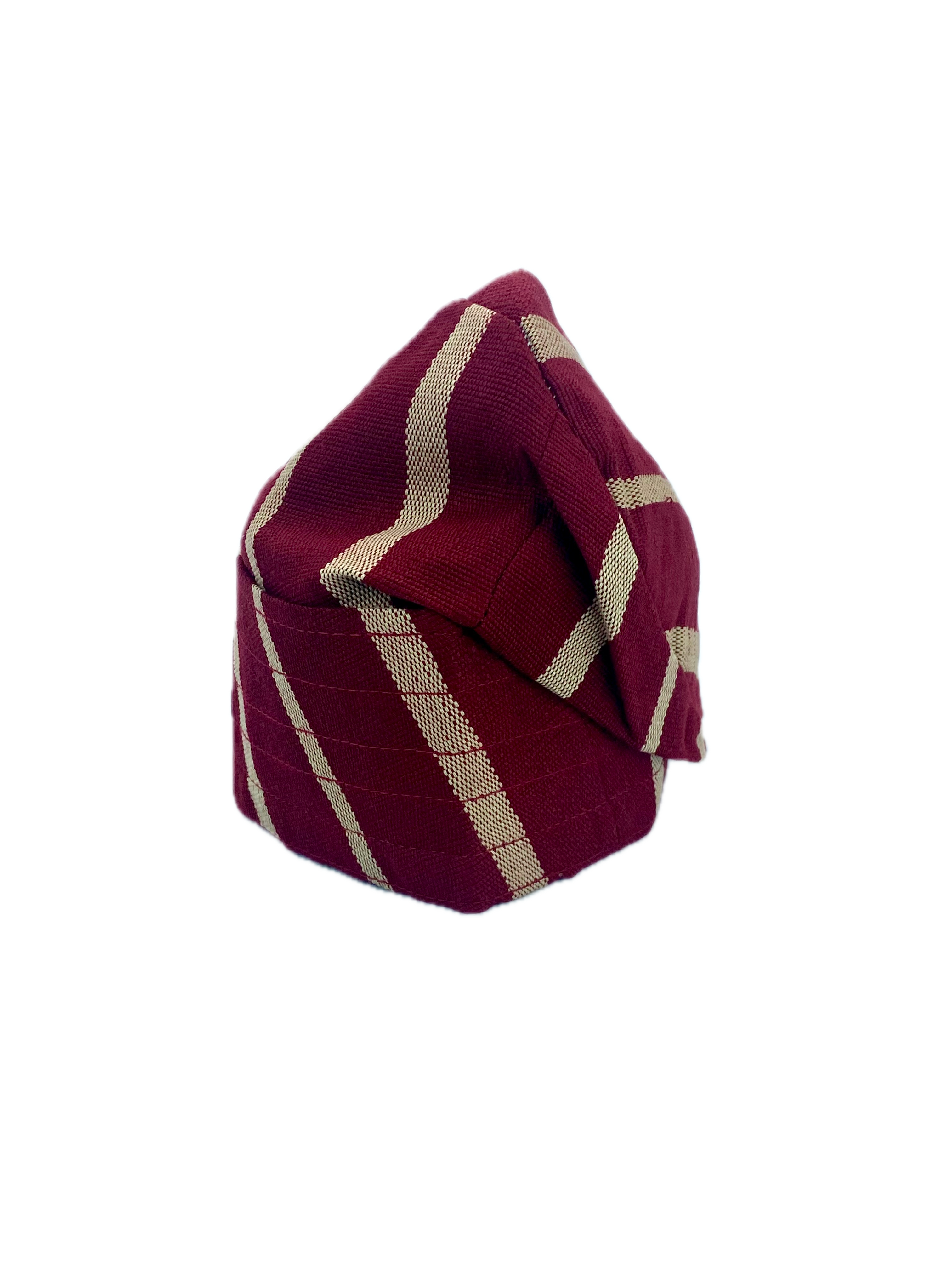 Fawzan kids Yoruba fila cap, traditional Nigerian Aso Oke hat for boys
